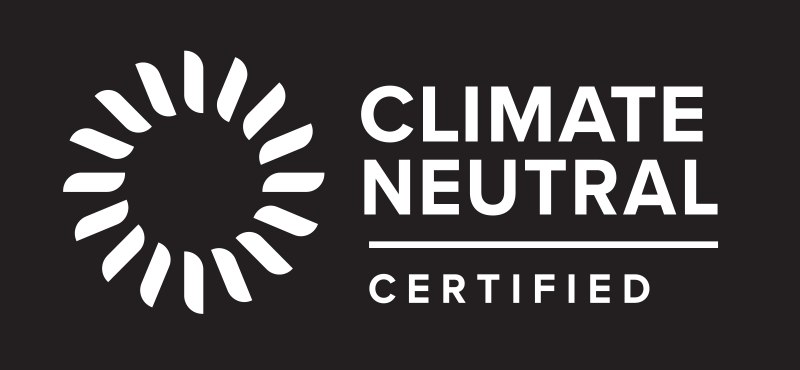 Transparent Climate Neutral Certified Logo l Pine & Palm